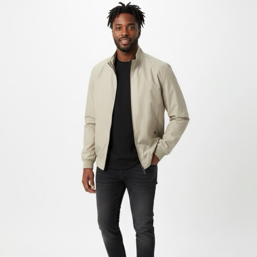 Perry Ellis Light Tan Windbreaker